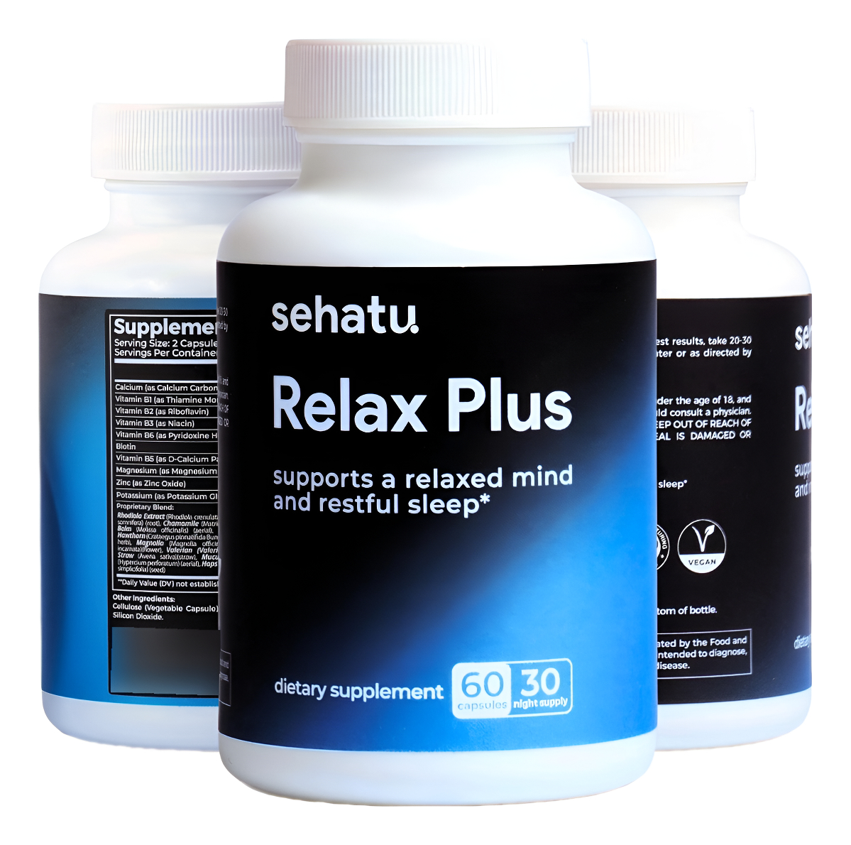 Relax Plus Suplemento Para Aliviar El Estrés | Con Gaba, Ashwagandha, Raíz De Valeriana, L-teanina