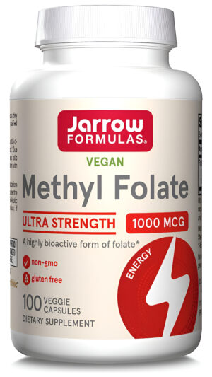 Jarrow Fórmulas Metil Folato 1000 Mcg   100 Capas Vegetarian