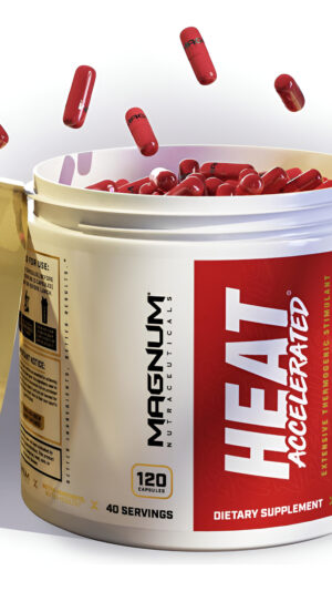 Magnum Nutraceuticals Heat Accelerated Suplemento De Estimulación Termogénica, 120 Cápsulas