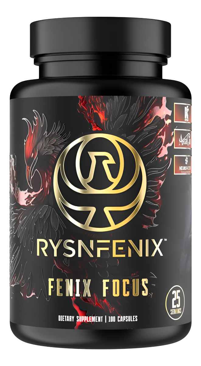 Fenix Focus Advanced Nootropic Brain Health, Memory, Focus Supplement - Cafeína Rápida Y Lenta + Teanina Y B12 - Menos