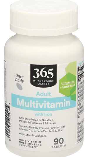 365 By Whole Foods Market, One Daily, Suplemento Multivitamínico Para Adulto, 90 Tabletas