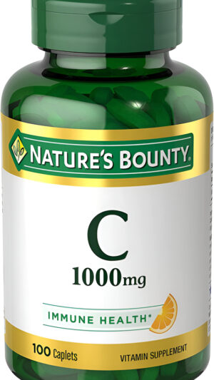 Natures Bounty Vitamina C 1000mg, Suplemento De Soporte Inm