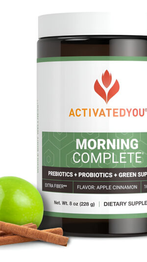 Activatedyou Morning Complete Daily Wellness Greens - Mezcla De Bebida De Superalimento Para La Salud Intestinal Con Pr