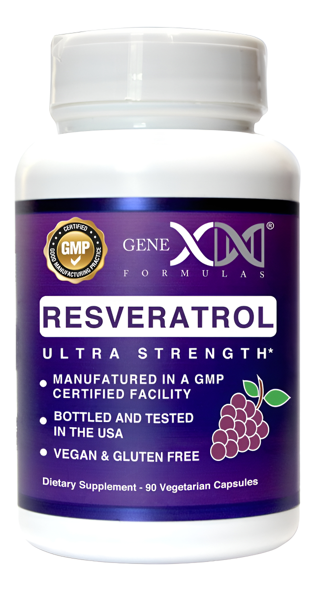 Genex Resveratrol De 1500 Mg Con Bioperina Para Absorción | Cápsulas Orgánicas De Trans-resveratrol