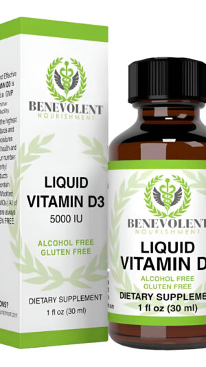 Nutrición Benevolente La Vitamina D3 Cae 5000 Ui   Potente Y