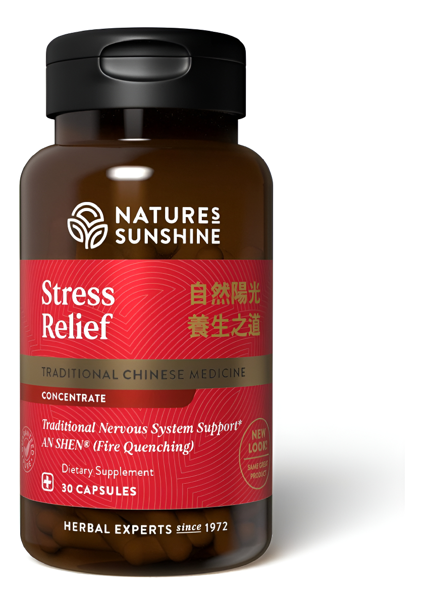 Natures's Sunshine Stress Relief, Medicina Tradicional China Concentrada, 30 Cápsulas