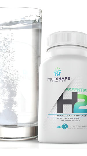 Essential H2 - Tabletas De Hidrógeno Molecular Efervescente Para Suplemento Nutricional De Agua (sin Sabor, 30 Porcione