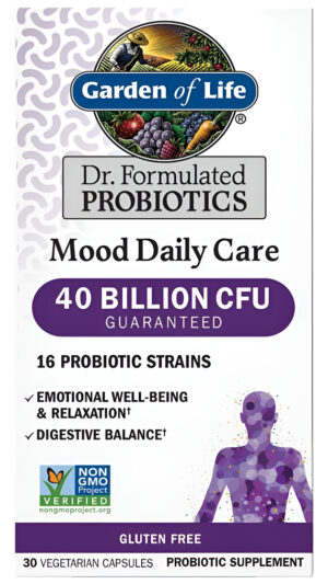 Garden Of Life Probióticos Mood Daily Care, 30 Cápsulas Vegetarianas