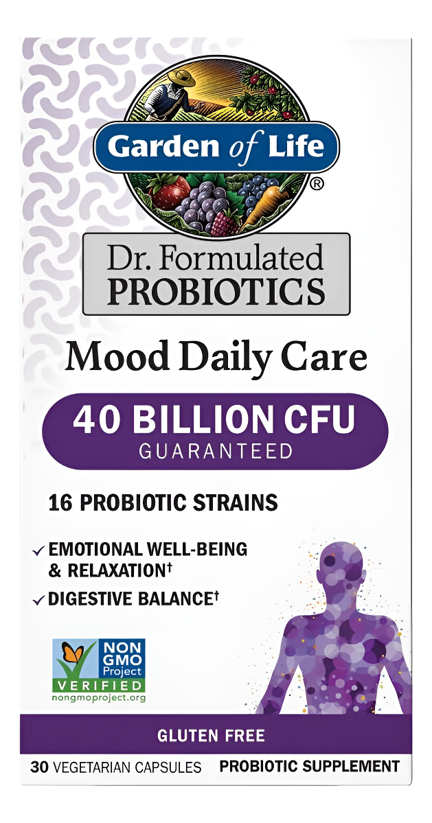 Garden Of Life Probióticos Mood Daily Care, 30 Cápsulas Vegetarianas