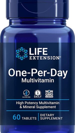 Life Extension Multivitamínico De Un Día, Vitaminas Y Minerales Esenciales 60 Cápsulas
