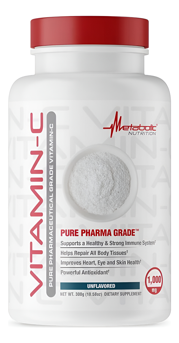 Metabolic Nutrition Vitamina C, 1000 Mg, Grado Farmacéutico Puro, Ácido Ascórbico De Alta Absorción (10.58 Oz)}