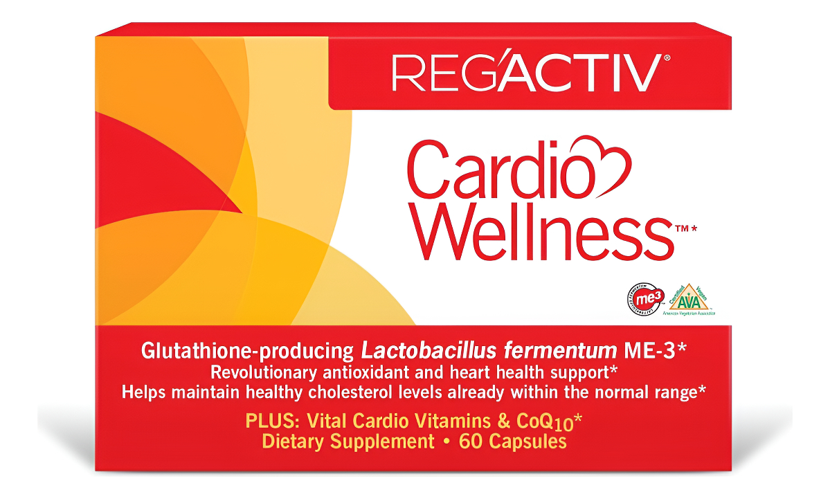 Reg'activ Bienestar Cardiovascular Con Glutatión Que Produce Lactobacillus Fermentum Me-3, Pantetina Y Coq10