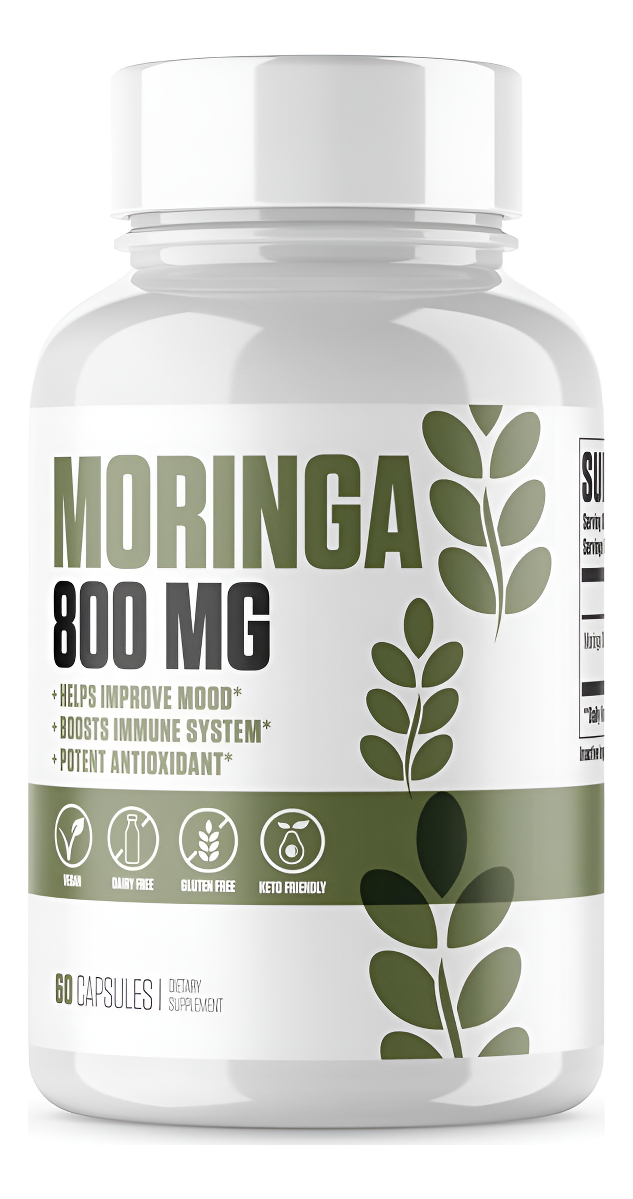 Moringa Oleifera - Pastillas De Suplemento Superalimenticio #1 De Moringa Para Mejorar El Estado De Ánimo