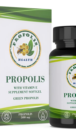 Propolis Health Extracto De Propóleo De Abeja Brasileña, Refuerzo Inmunológico, Propóleo 500 Mg, 100 Cápsulas Blandas