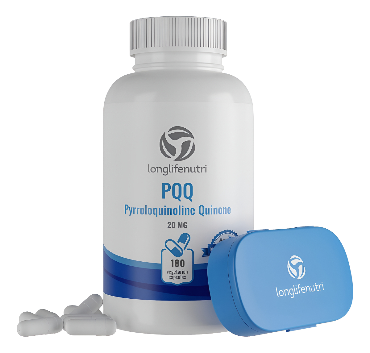 Suplemento Pqq De Alta Pureza - 180 Cápsulas - Pqq 20mg - Suplementos Mitocondriales - Cápsulas De Quinina - Suplemento