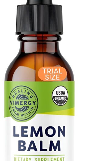 Vimergy Extracto De Bálsamo De Limón Orgánico Usda  Suplemento Calmante De Tensión  Gotas Calmativas Sin Alcohol  Ap