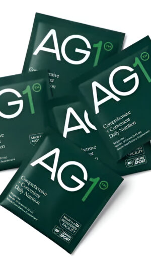 Ag1 Athletic Greens - Suplemento en polvo para viaje (5 sobres individuales), 0.42oz/12g c/u