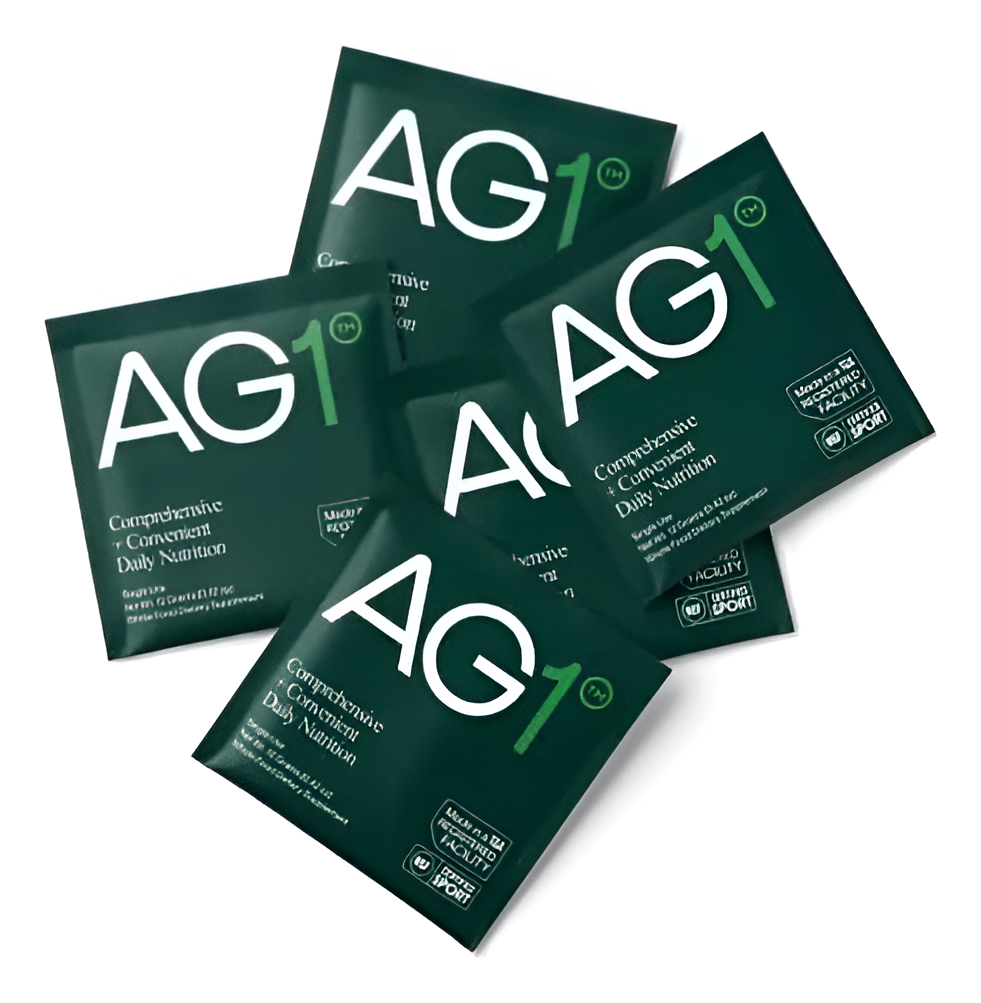 Ag1 Athletic Greens - Suplemento en polvo para viaje (5 sobres individuales), 0.42oz/12g c/u
