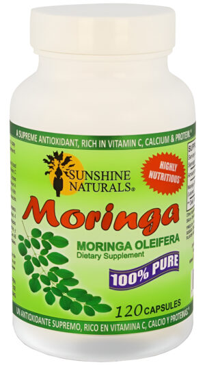 Sunshine Naturals Suplemento Dietético De Moringa. Ayuda Al Sistema Inmunológico. 120 Cápsulas
