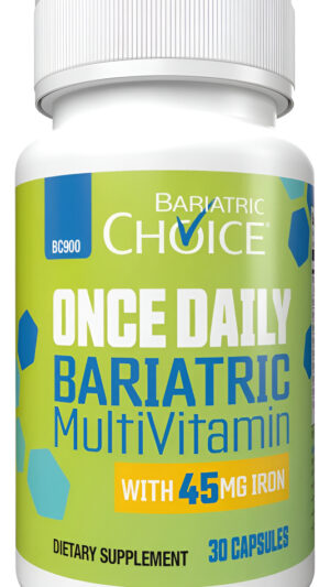 Bariatric Choice 30 Cápsulas Multivitamínicas Bariátricas Once Daily Con 45 Mg De Hierro