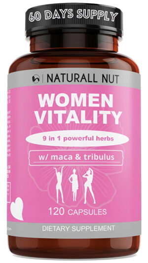 Women Vitality 120 Caps - Promueve Una Mayor Energía, Estado De Ánimo, Reduce La Sequedad, Equilibra El Complejo Para L