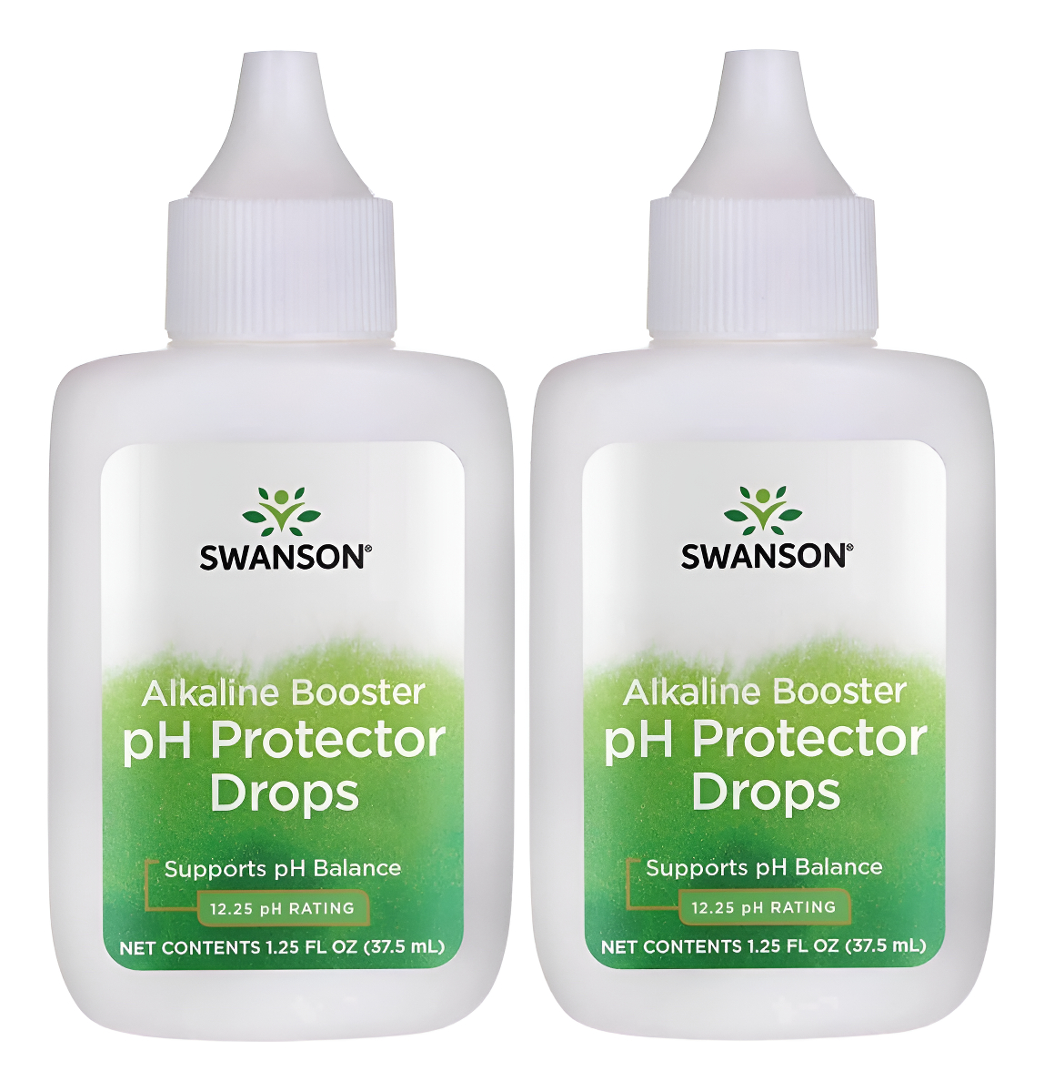 Swanson Potenciador Alcalino, Protector Gotas Con Clasificación De Ph 12.25, Haz Tu Propia Agua Alcalina, Pack De 2