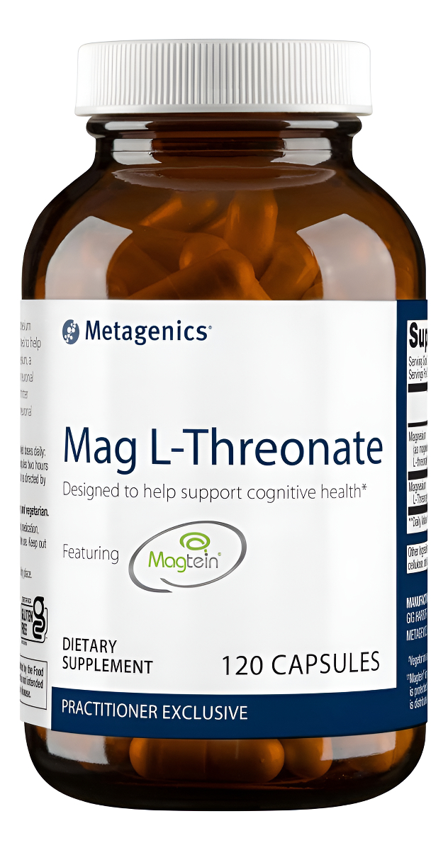 Metagenics Mag L-treonato, Suplemento De Apoyo Para La Salud Cognitiva, 120 Cápsulas