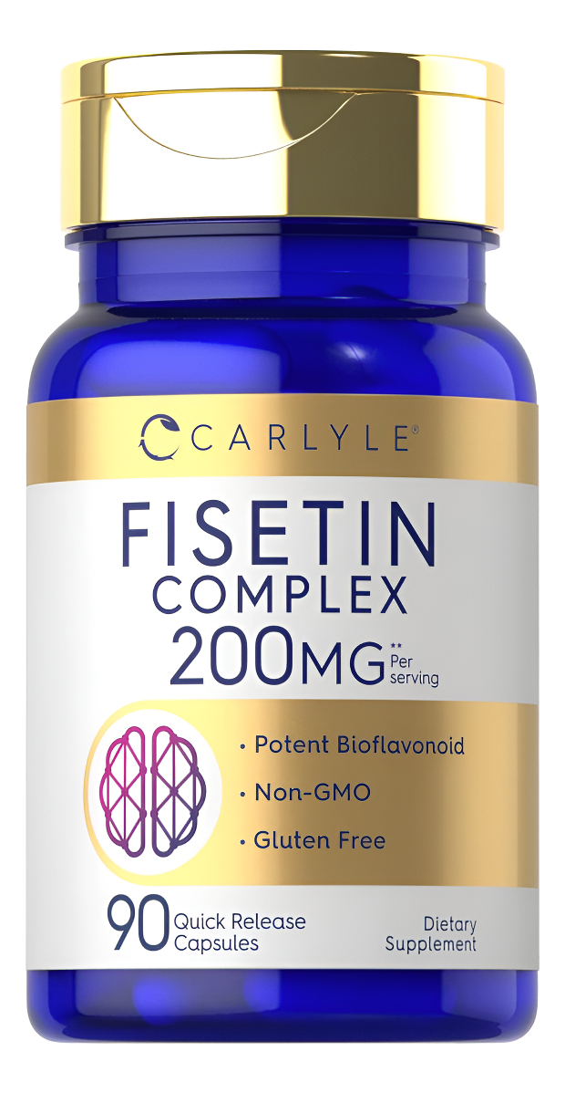 Carlyle Complejo De Fisetina | 200 Mg | 90 Cápsulas | Suplemento Sin Omg Y Sin Gluten