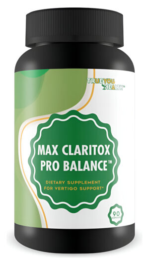 Vértigo Support - Max Claritox Pro Balance - Suplemento Dietético Para Mareos Y Vértigo Para Mareos Naturales Y Apoyo D