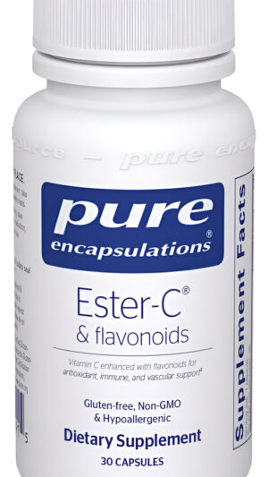 Pure Encapsulations Ester-c Y Flavonoides - Suplemento De Vitamina C Para Antioxidantes 30 Cápsulas