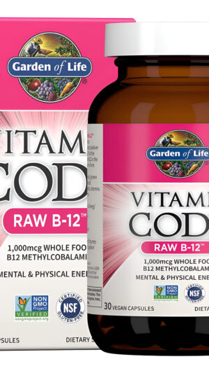 Garden Of Life Vitamin Code B12 Cruda 30 Cápsulas Veganas