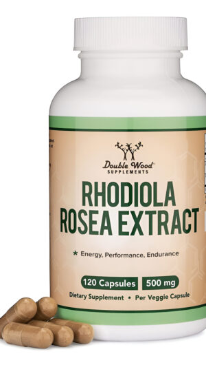 Rhodiola Rosea Supplement 500 Mg, 120 Cápsulas Veganas (fabricadas Y Probadas En Los Estados Unidos, 3% De Salidrosidas