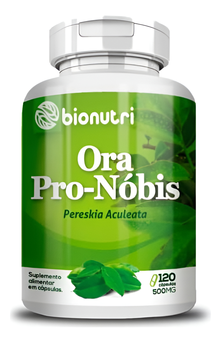 Bionutrisuplementos- Ora-pro-nobis 120 Cápsulas 500mg - Importado De Brasil