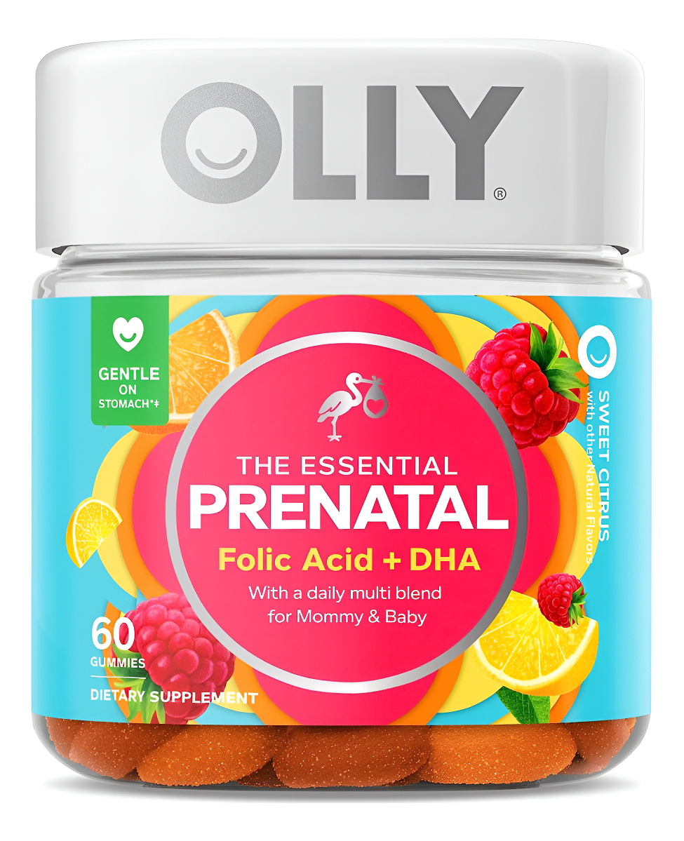 Olly 60 Gomitas Multivitamínicas Prenatales, Favorece El Crecimiento Saludable Y El Desarrollo Cerebral