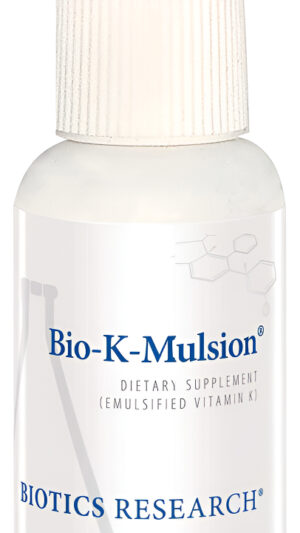 Biotics Research Bio K Mulsion Vitamina K Líquida, Fitonadiona K1, 1 Fl Oz
