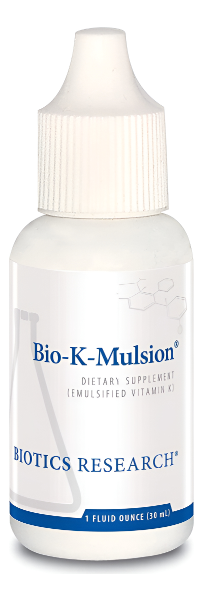 Biotics Research Bio K Mulsion Vitamina K Líquida, Fitonadiona K1, 1 Fl Oz