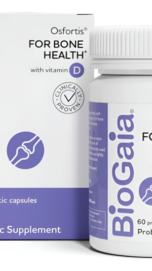 Biogaia Osfortis, Probiótico Para Mujeres Para Huesos Fuertes, Equilibrio Inmunológico Y Bienestar Gastrointestinal, Co