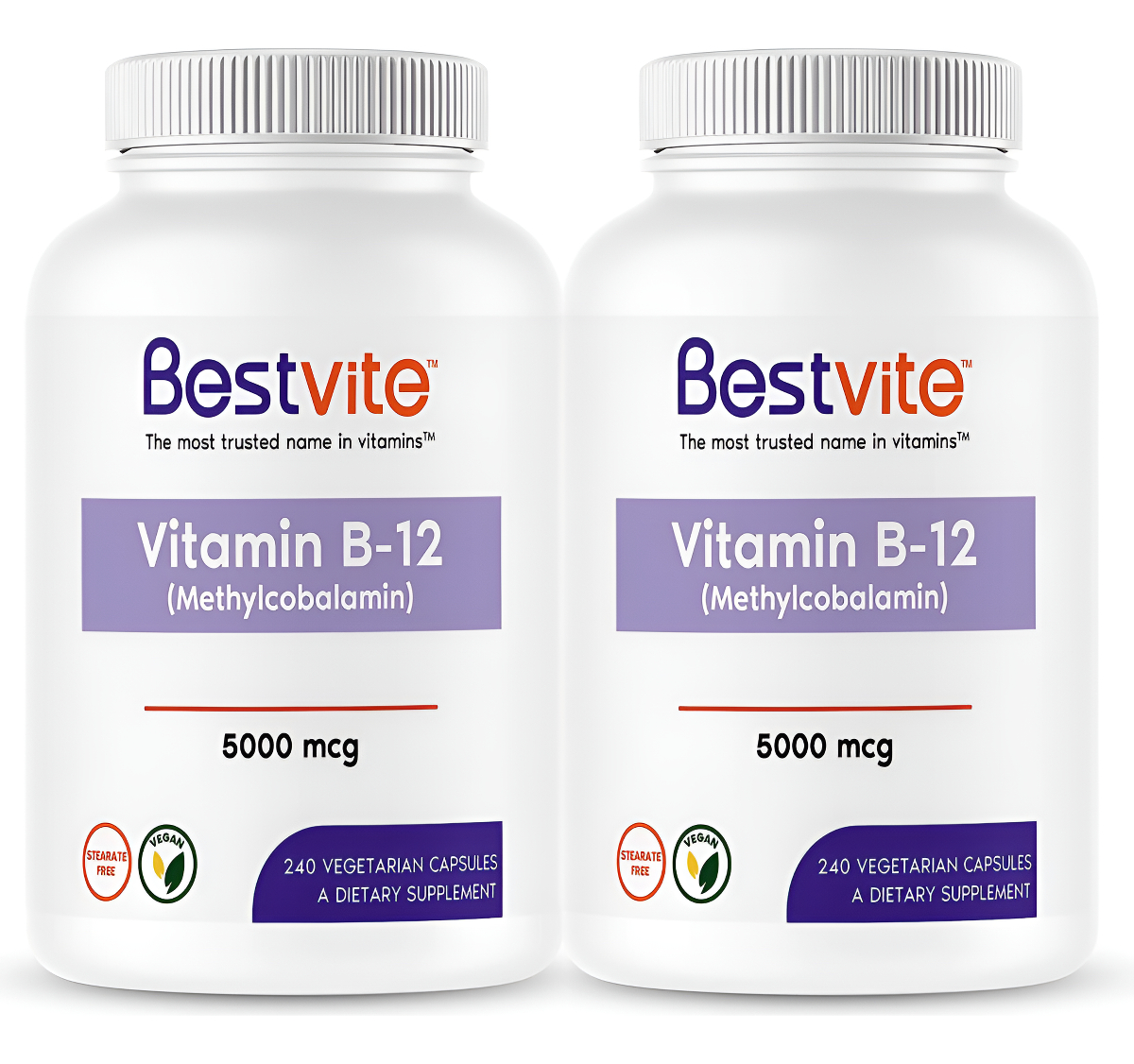 Bestvite Vitamina B12 (metilcobalamina) 5000mcg (480 Cápsula