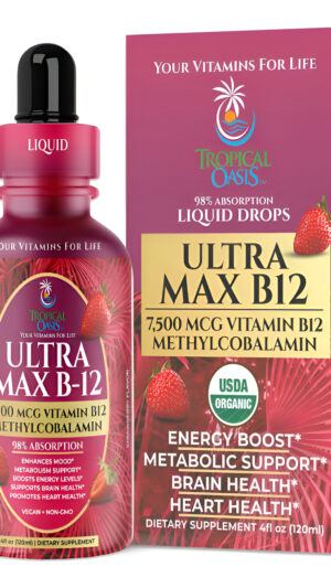 Ultra Max B12 Max Potency 5000mcg Vitamina B12 Gotas De Líqu