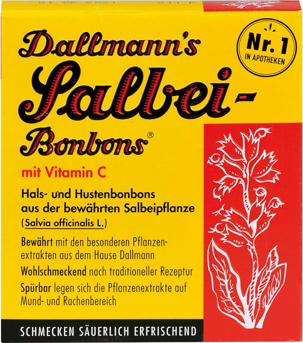 Dallmann's Salbei Bonbonbons Con Vitamina C 20 Piezas
