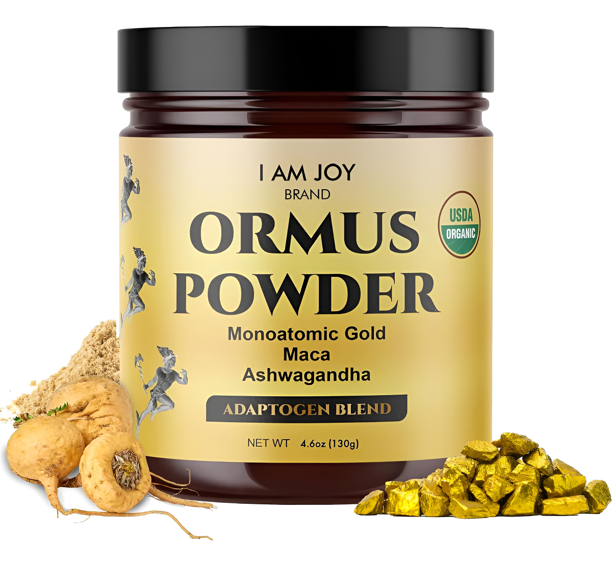 Ormus Powder | Oro Monoatómico 24k Blanco M-state | Adaptógeno Stack Maca Ashwagandha | Desintoxicación De La Glándula