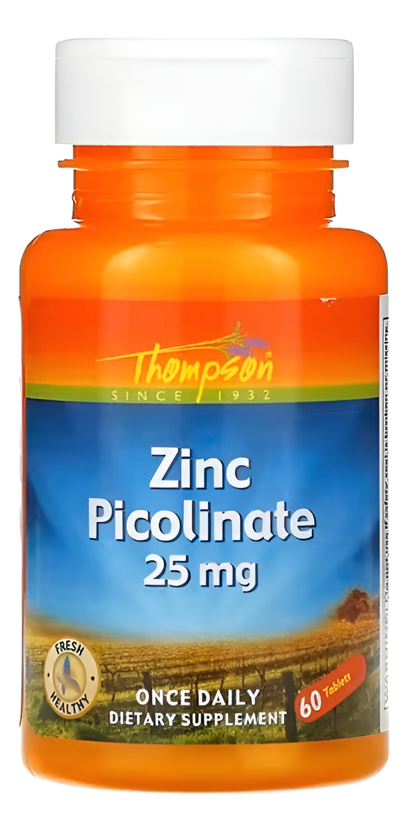 Picolinato De Zinc 25mg 60 Tabs