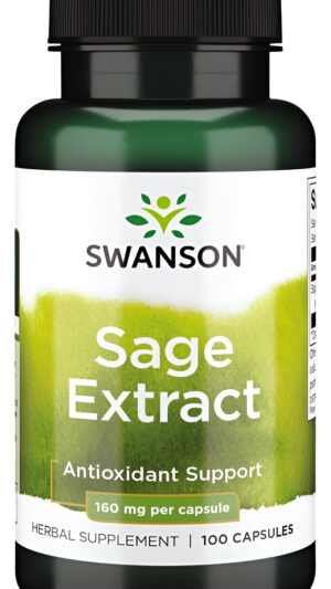 Swanson Extracto De Salvia  Suplemento De Hierbas Que Promueve La Salud Y Protección Total Del Cuerpo  Fórmula Natural Para Apoyo General Del Biene