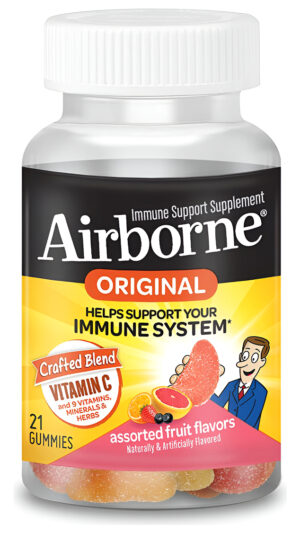 Airborne Suplemento De Apoyo Inmunológico Con Vitamina C Gomitas Masticables