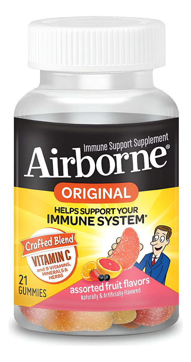 Airborne Suplemento De Apoyo Inmunológico Con Vitamina C Gomitas Masticables