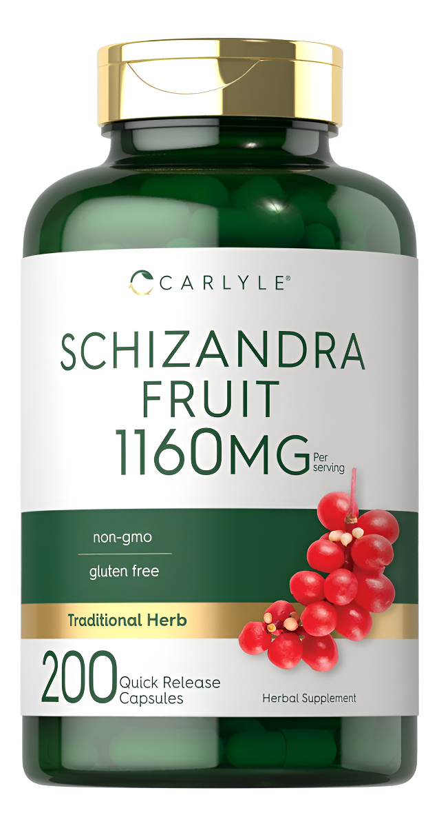 Carlyle Schisandra Suplemento 1160 Mg | 200 Cápsulas | Extracto De Fruta De Bayas | Sin Omg Y Sin Gluten