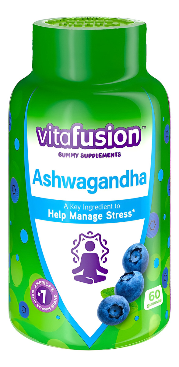 Vitafusion Gomitas Ashwagandha Adaptogen Sensoril Ashwagandha Clínicamente Demostrado 125 Mg Por Porción Ayuda A Co
