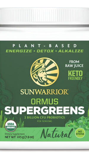 Sunwarrior Orgánico Ormus Supergreens Natural, 8 Oz