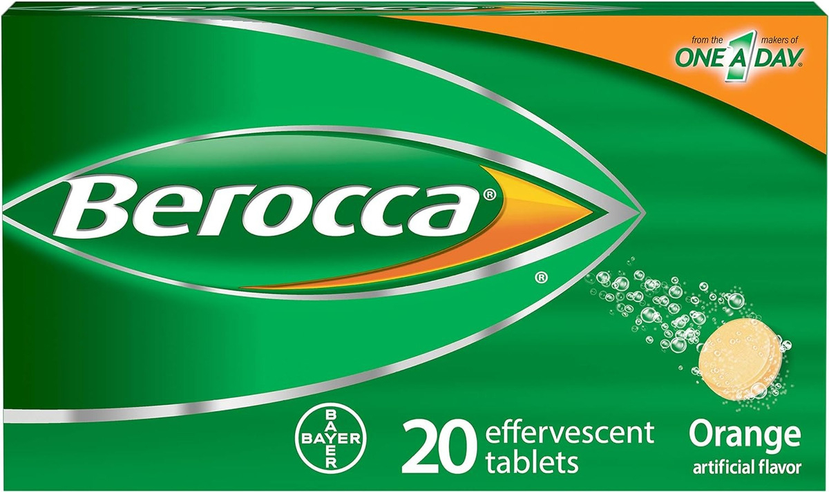 Berocca Flavor Effervescent Vitamin Mineral Supplement
