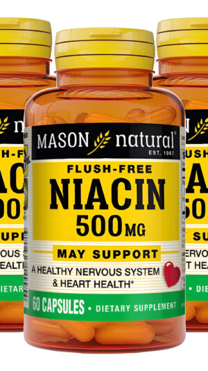 Mason Natural Niacin 500 Mg Flush Free: Admite Un Sistema Ne